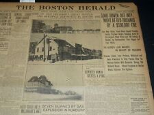 1907 AUGUST 16 THE BOSTON HERALD - 5000 DRIVEN OUT BY FIRE OLD ORCHARD - BH 228 picture