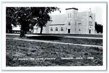 1954 St. John's Am Lutheran Church Pomeroy Iowa IA RPPC Photo Vintage Postcard picture