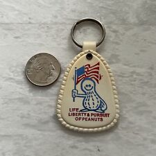 Jimmy Carter Life Liberty Pursuit of Peanuts Funny Presidential Keychain Keyring picture