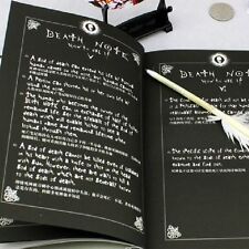 Death Note Japanese Anime Notebook + Feather Pen Writing Journal Costume Cosplay picture