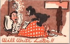 1940s BOY SCOUT CAMP Greetings Postcard 