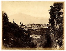 Italy, Naples, View of Sorento Vintage Print, Vintage Print, Print picture
