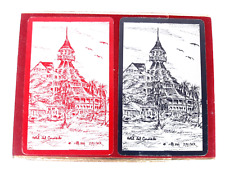 Vintage Rare Hotel Del Coronado Double Deck Congress Playing Cards in Velvet Box picture