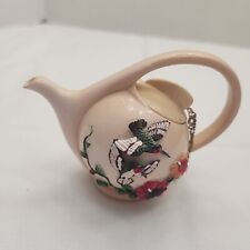 Vintage NINI English Tea Pot Miniature Quality Resin Figurine Hummingbird picture