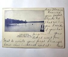 VTG Lake Arthur Summer Camp Gumbles Pike Co PA RPPC Postcard Posted 1909 L160 picture
