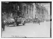 Photo:Fire parade,September 5,1913,automobiles,firemen picture