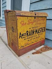 Vintage Anco Rainmaster Windshield Wiper Blades Arms Display Holder Sign Maps picture
