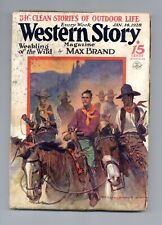 Western Story Magazine Pulp 1st Series Jan 14 1928 Vol. 75 #2 GD- 1.8 picture