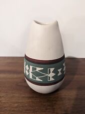 Vintage Native American Sioux Pottery Vase Signed By Artist Rapid City SD picture