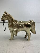 Vtg. Cast Brass Horse 6”x7”. Some Blemishes. See Pictures picture