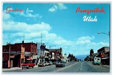 c1960 Picturesque City Highway Southern Lake Street Panquitch Utah UT Postcard picture