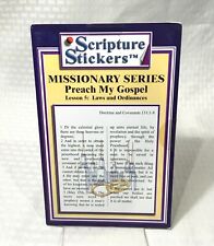LDS MORMON SCRIPTURE STICKERS / MISSIONARY SERIES PREACH MY GOSPEL / LESSON 5 picture