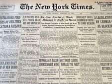1936 FEBRUARY 24 NEW YORK TIMES - EX-GOV RITCHIE IS DEAD - NT 6702 picture