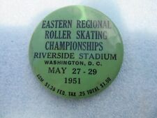 1951 Pinback Eastern Regional Roller Skating Championships Wa. DC picture