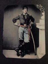 Sixth-Plate Civil War Soldier Tintype C2358RP picture