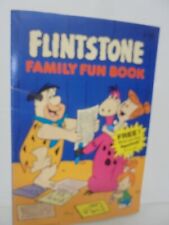 Vintage 1980 Flintstone Family Fun Book Hanna Barbera Fred Dino  picture