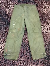 Vintage 70s 77 Extreme Cold Weather ECW Sherpa Lined Military Pants 34x28 Paint picture