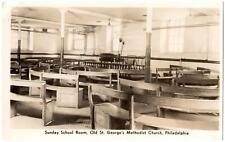 ca 1940s-50s Philadelphia PA Old St George's Methodist Church Sunday School Room picture