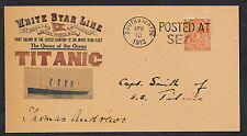 Titanic Captain Smith Autograph Envelope Genuine 1912 Stamp Reprint  *OP1301 picture