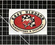 EAST WINDSOR Speedway - NEW Reproduction Vintage 1960's Racing Sticker Decal picture