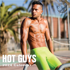 2024 Hot Guys Monthly Wall Calendar by Bright Day, 12 X 12 Inch picture