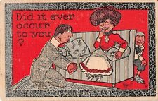 1909 Comic EBE Co. Postcard-Boy Spying on Man Proposing on Knees to Lady picture