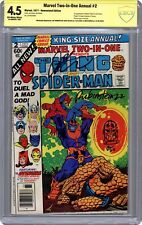 Marvel Two-in-One Annual #2 CBCS 4.5 Newsstand SS Rubinstein/Starlin 1977 picture