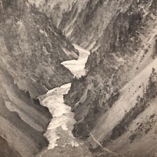 Vintage RPPC 1900s Grand Canyon Yellowstone National Park Aerial View Postcard picture