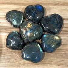 Stunning Labradorite Flash Hearts - A+++ Quality picture
