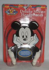 Mickeys Stuff for Kids Mickey Mouse Deluxe Stereo Headphones MK-034 Vintage NIP picture