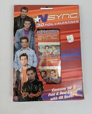 Vtg 2001 NSYNC Valentines Day 30 Foil Cards Fold & Seal Winterland Deadstock New picture