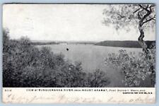 1906 PORT DEPOSIT MARYLAND SUSQUEHANNA RIVER FROM MOUNT ARARAT POSTCARD picture