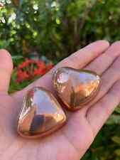 Large Genuine Gemstone Heart, Polished Crystal Gemstone Puffy Hearts,Pick a Type picture