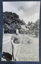 RP Sauk City Wisconsin Author Derleth & Home ca1950 Postcard picture