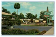 1963 Shangri-La Motel and Restaurant South of Ocala FL Inglis FL Postcard picture