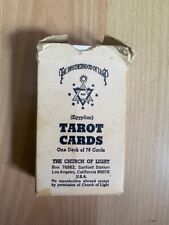 Vintage The Brotherhood of Light  Egyptian 78 Tarot Cards The Church of Light picture