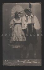 1917 M. Mordkin & M. Froman Russian Bolshoi Ballet Real Photo vintage postcard picture