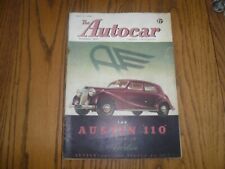 1947 The Autocar Magazine - May 2, 1947 - British Magazine - Vauxhall 12 picture