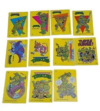 Teenage Mutant Ninja Turtles Vintage 1989 Complete 11 Card Sticker Set Rare *NM picture