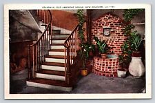 Old Absinthe House New Orleans Louisiana LA Stairway Vintage Postcard View 1940s picture