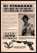1958 High Standard Manufacturing .22 Autoloader U. S. Army Pistol Team Print Ad picture