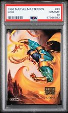 PSA 10 GEM 💎 MINT 1996 Marvel Masterpieces Duels  Loki #44 Low Pop 1 of Only 5 picture