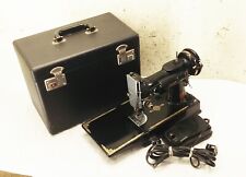 Vtg Singer featherweight 221 sewing machine w/ case & pedal picture