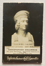 1901 Ogdens Guinea Gold Cigarette Card Christopher Columbus #142 picture