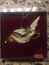 Baldwin Smithsonian Collection 24K Gold Christmas Card Angel Ornament RARE 2003 picture