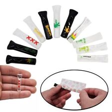 5X Reusable Glass Filter Tip Cigarette Tips Flat Head Fits Pre or Hand Rolled picture