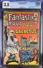 Fantastic Four #48 CGC VG- 3.5 Off White 1st Full Galactus Silver Surfer picture