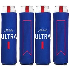 4 Authentic LIVE Michelob Ultra SLIM CAN Beer Koozie Coozie Coolie Cooler Golf  picture