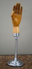 Antique British Satin Birch ARTICULATED HAND From 1930s as Art Object picture
