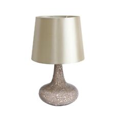 Simple Designs Madison 14.17 in. Champagne Mosaic Tiled Glass Genie Table Lamp picture